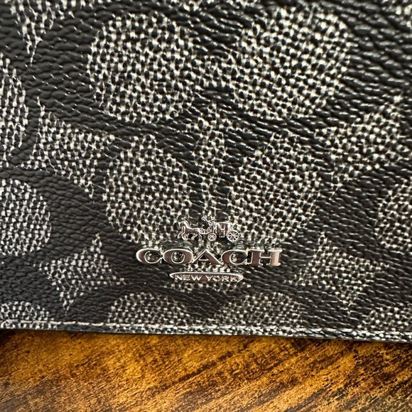 Coach Anna Foldover Clutch Crossbody Bag Signature Canvas - Picture 3 of 12